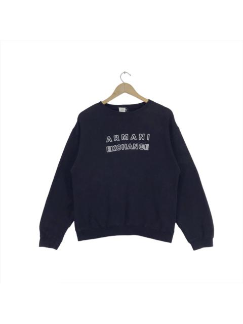Other Designers Vintage - Vintage Armani Exchange Sweatshirt Big Logo Crewneck