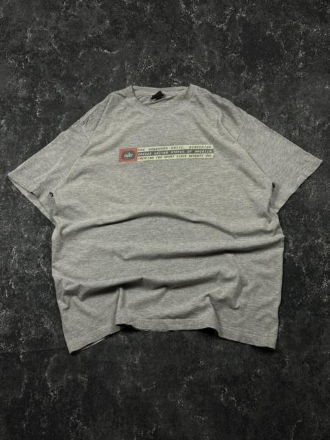 Nike Vintage Y2K Nike 90s Central Logo Gray T Shirt Size L