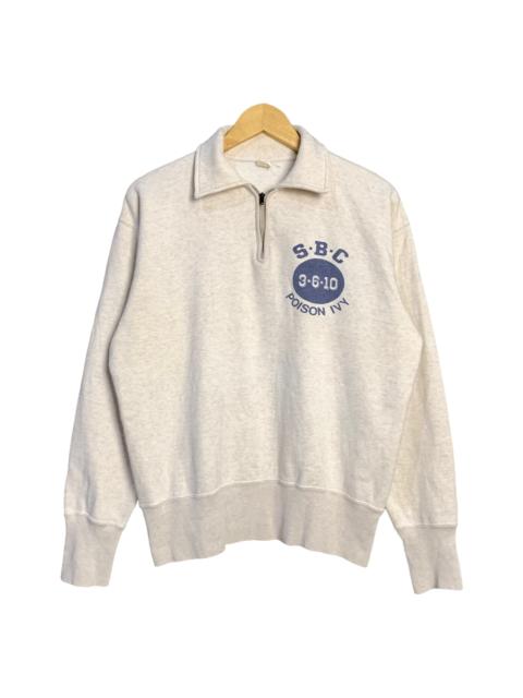 The Real McCoys McCoys Sportswear Poison Ivy Half Zip Sweaters