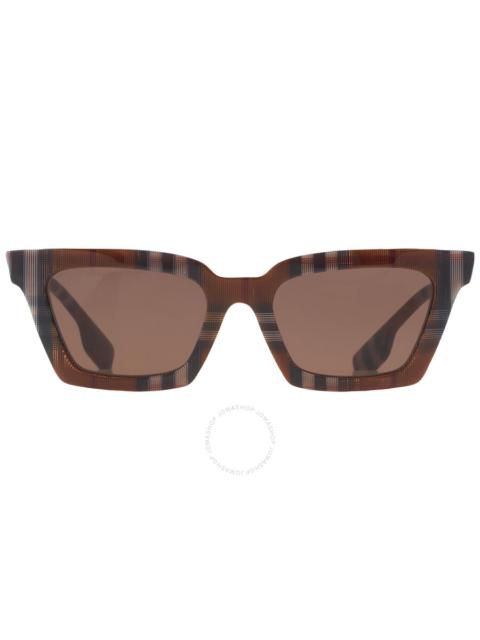 Burberry Burberry Briar Dark Brown Square Ladies Sunglasses BE4392U 396673 52