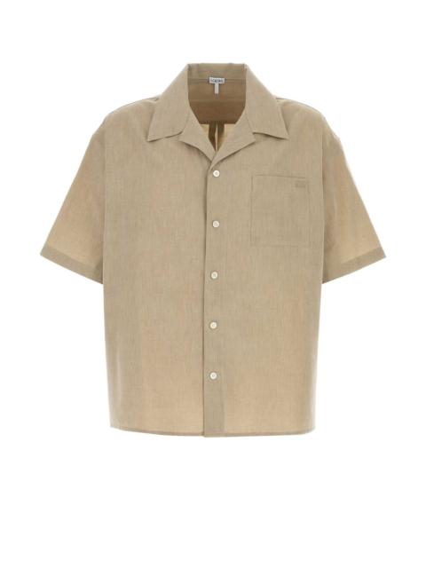 Loewe Loewe Men Sand Wool Blend Shirt