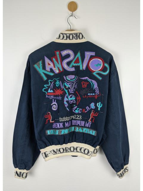 Other Designers Kansai Yamamoto - Kansai Yamamoto Art O2 Zipper Embroidery Jacket