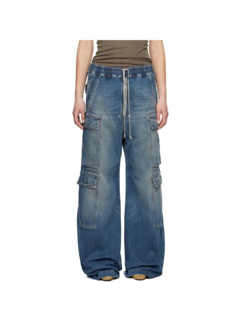 Blue Hollywood Double Jumbo Belas Denim Cargo Pants