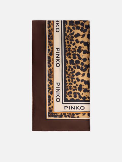 PINKO LEOPARD-PRINT SCARF