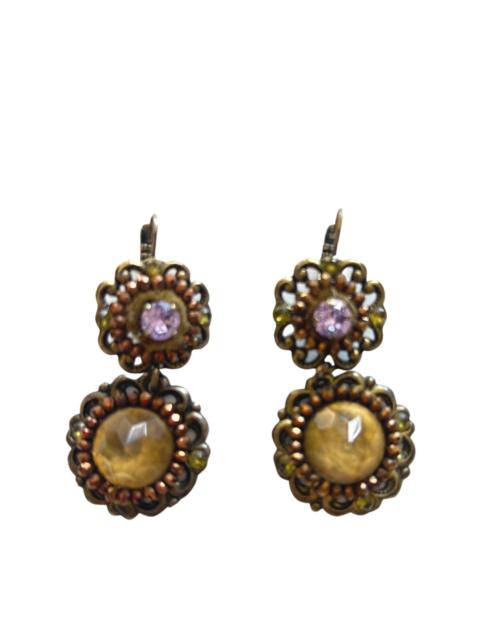 Other Designers Iosselliani - Copy of Copy of 18k Gold Plated Brass Swarovski Crystal Fringe Earrings