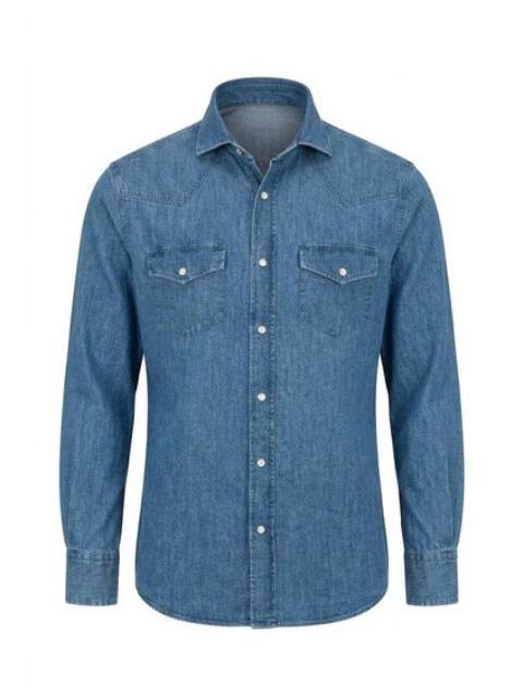 Brunello Cucinelli Brunello Cucinelli Denim Shirt Blue Men