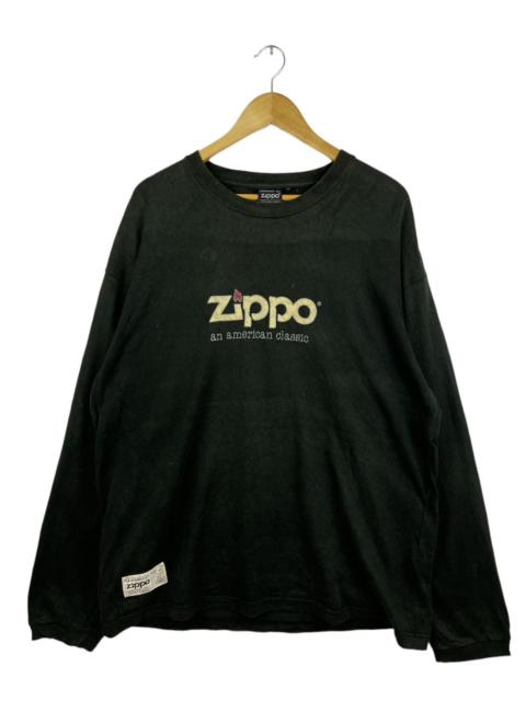 Other Designers Vintage Zippo Long Sleeve Shirt Black