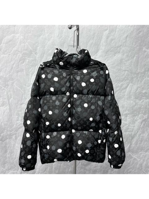 Louis Vuitton Louis Vuitton LV x Yayoi Kusama collaboration polka dot hooded down jacket with detachable hood.