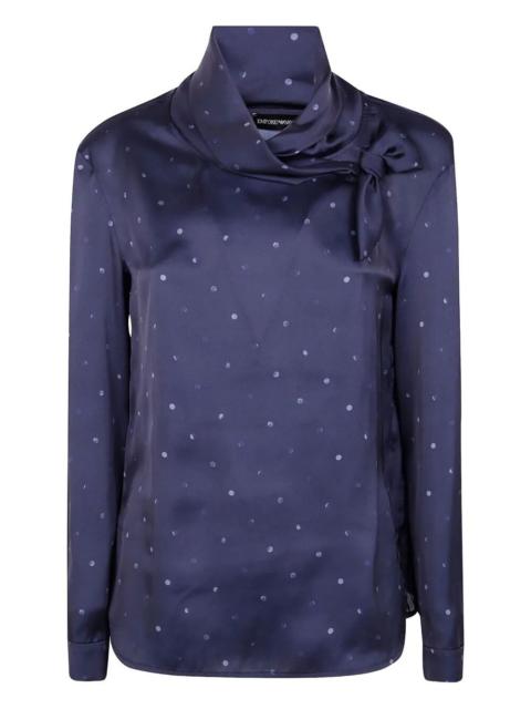 EMPORIO ARMANI Pois Dot Print Shirt