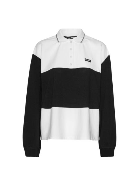 ROTATE organic cotton-blend polo top