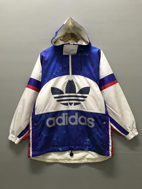 adidas Vintage Adidas Marble Design Half Zipper Hoodie Jacket