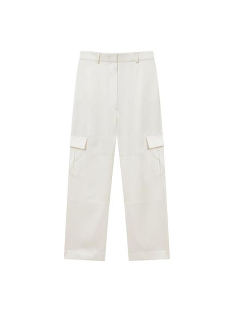 Stella McCartney Mixed Poplin Satin Trouser