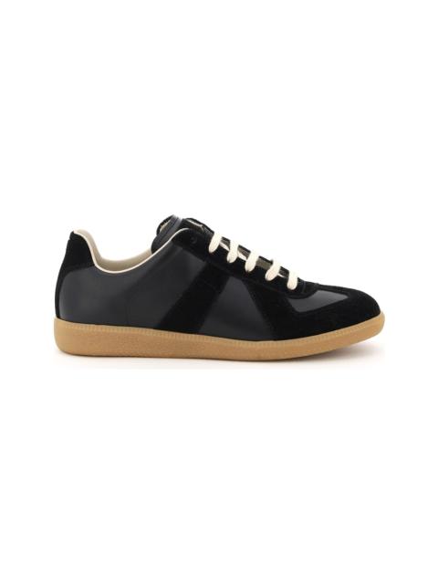Maison Margiela Black Leather Low Replica Sneakers