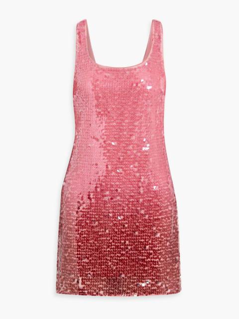 SIMKHAI Alayna sequined mesh mini dress