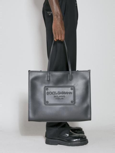 Dolce & Gabbana Embossed Logo Tote Bag