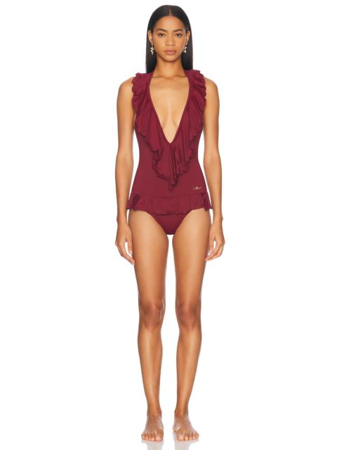 Chloé Ruffled One Piece Swimsuit