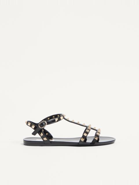 Valentino ROCKSTUD FLAT RUBBER SANDAL
