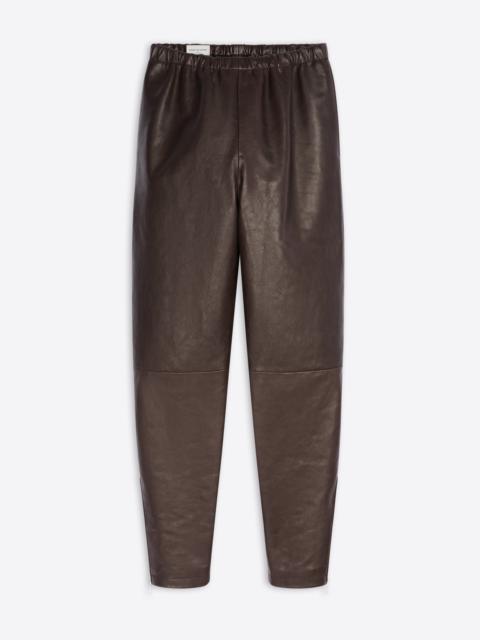 Dries Van Noten TAPERED LEATHER PANTS