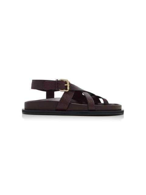 A.EMERY Elbert Leather Sandals burgundy