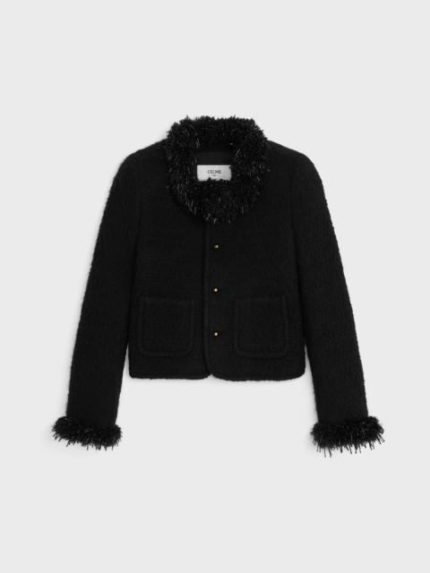 CELINE chelsea jacket IN cashmere and wool natté