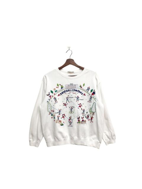 Other Designers MLB × Vintage - Vintage Baseball Company Artwork Embroidery Sweatshirt