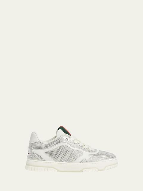 GUCCI Crystal Web Low-Top Sneakers