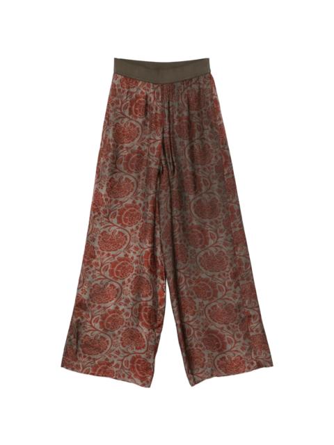 UMA WANG Uma Wang Floral-print Palazzo Pants