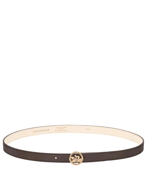 Longchamp Ladies' belt Mocha - Leather