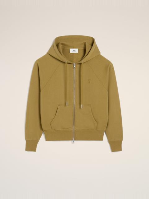 AMI Paris MUSTARD COTTON TONAL AMI DE COEUR HOODIE