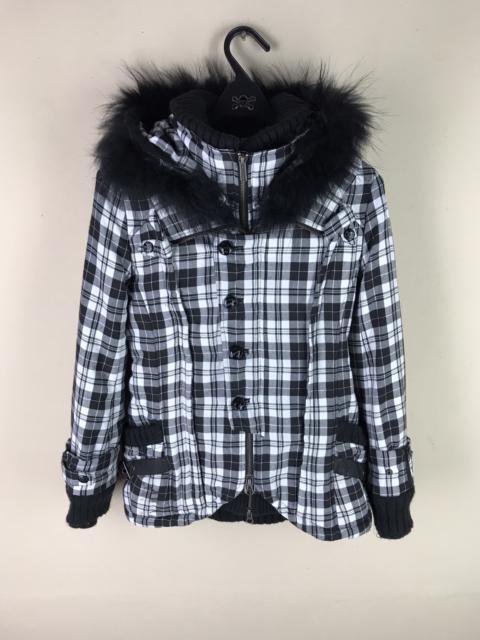 Other Designers Japanese Brand - Maison Gilfy Plaid Tartan Heavy Winter Double Zipper Jacket