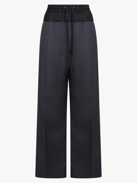 Junya Watanabe CONTRAST TRACK X SUIT PANT | BLACK/GREY