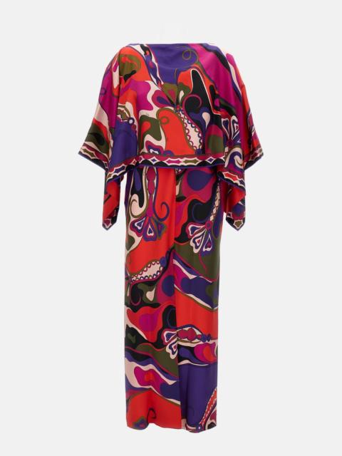 PUCCI Dress with silk twill shoulder cover