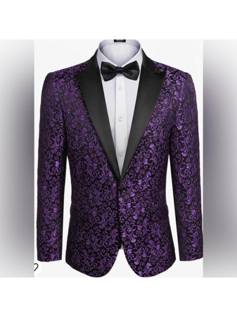 Other Designers COOFANDY Mens Floral Blazer Suit Jacket