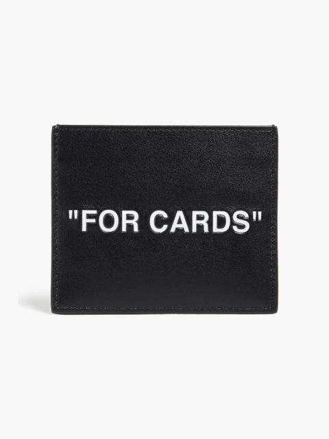 Off-White Printed leather cardholder
