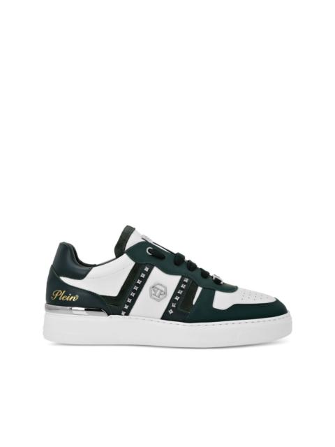 logo-embellished panelled sneakers