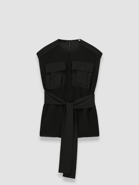 JOSEPH Kniza Crepe de Soie Silk Blouse