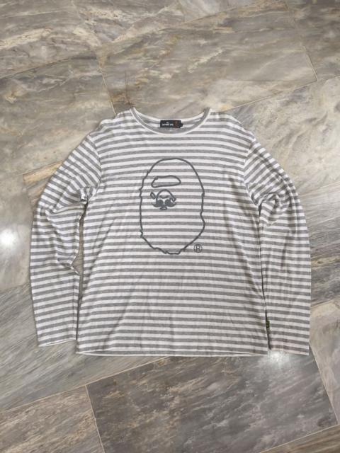 A BATHING APE® Mr Bathing Ape Stripe Striped Long sleeve T-Shirt