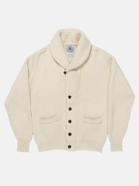 J. PRESS CASHMERE SHAWL COLLAR CARDIGAN