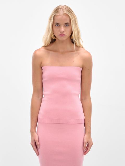 JACQUEMUS The Pink Sera Knit Top
