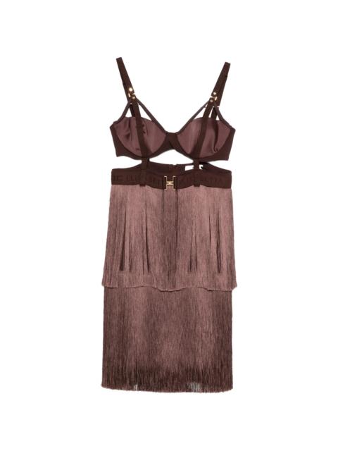 ELISABETTA FRANCHI Elisabetta Franchi Fringe Bra Dress