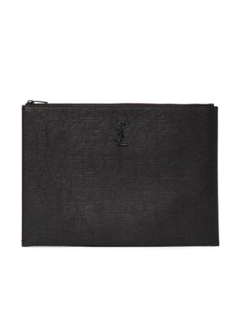 Louis Vuitton A4 Pouch Monogram Puffer Black in Lambskin with