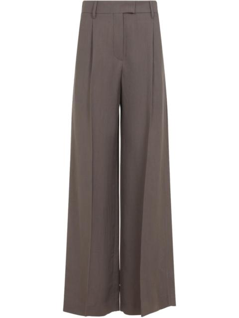 Brunello Cucinelli Brunello Cucinelli Women Linen Trousers With Shiny Details