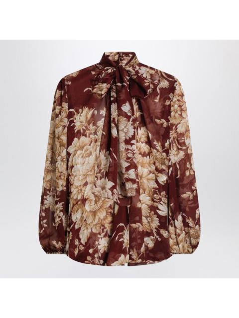 Dolce & Gabbana Dolce&Gabbana Chiffon Shirt With Rose Print Women