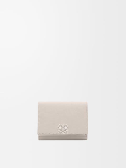 Loewe Anagram trifold wallet in pebble grained calfskin