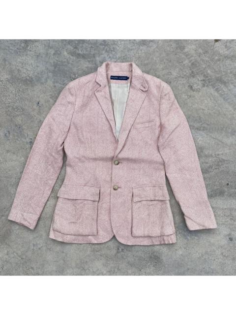 Polo Ralph Lauren Ralph Lauren Pink Herringbone Blazer-2017 Release