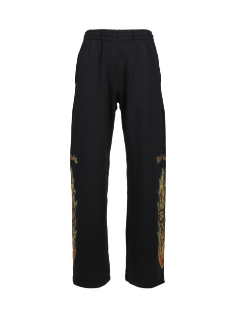 We11done FIRE SWEATPANTS / BLK