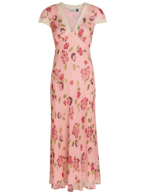 RIXO Rixo Clarice Floral-print Georgette Midi Dress