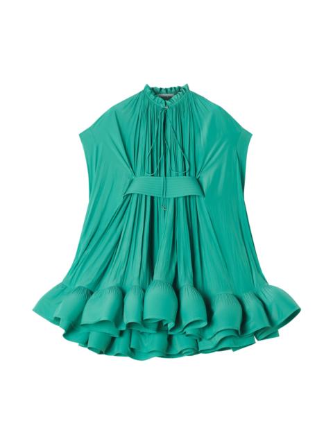 Lanvin Lanvin Short Charmeuse Dress in Jade at Nordstrom