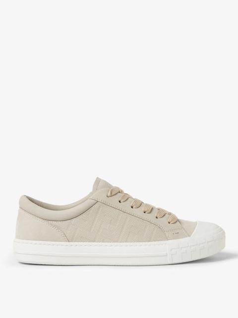Fendi Fendi Flow Sneaker In Beige Nubuck Men
