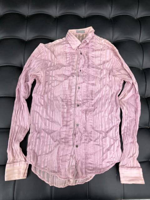 Dior Dior Homme 05SS pink striped shirt